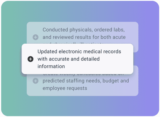 Pre-written examples, boost quality